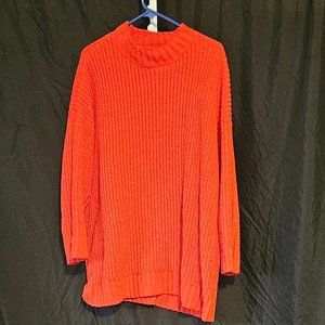 Arizona Jean Co. Oversized Orange Knit Style Sweater